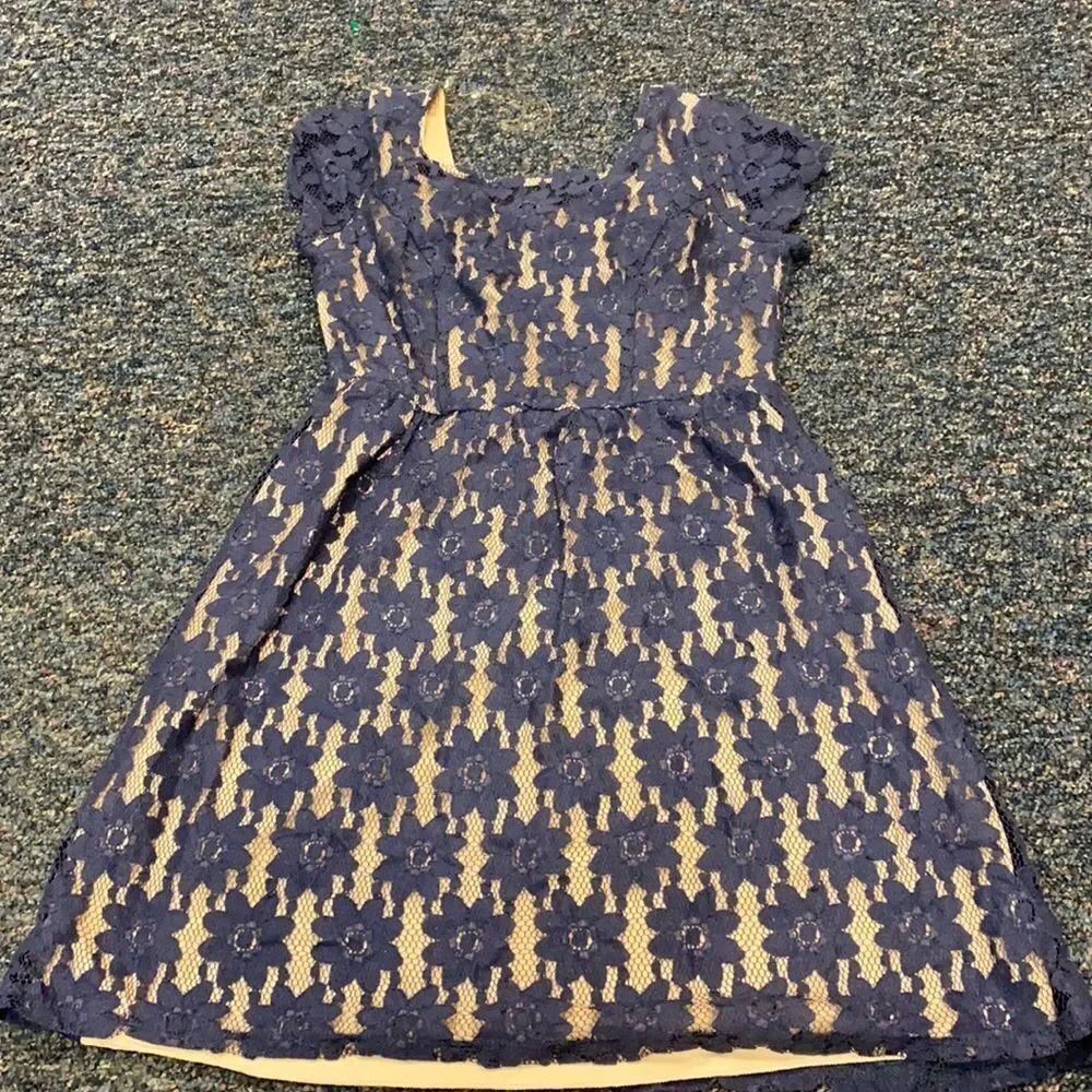 Speechless Navy Blue Lace Dress sz. S